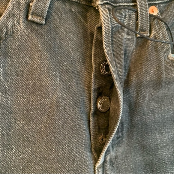 Levi’s Premium 501 Skinny Black Distressed Jeans - Picture 10 of 13